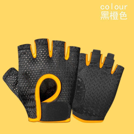 Cycling Gloves Sports Half-Finger Men's and Women's Liquid Silicone Shock-Absorbing Non-Slip Fitness Summer Fishing Mountaineering Breathable