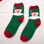 Snowman on green background