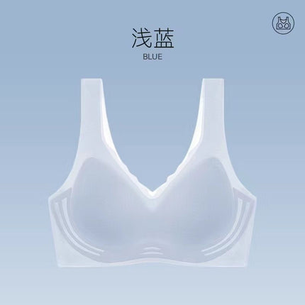 Women's Summer Ultra-thin Small Chest Gathering Vest Non-rimless Sports Yoga Bra