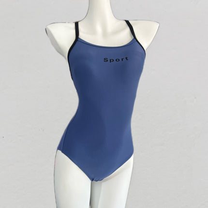2025 New Swimsuit for Women, High-End Racing One-Piece Triangle Slimming Look Belly-Covering Swimsuit for Swimming Pools, Original