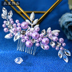 Purple hair comb cx596