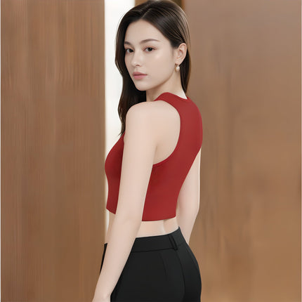 Fitness Coach Recommends No-Padded Yoga Bra Nylon High-Elastic Quick-Drying Sports Vest for Women Multi-Color Spring and Summer