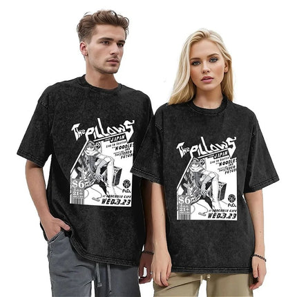 Flcl the Pillows Live Washed t Shirt Mens 15 Essential Y2K R
