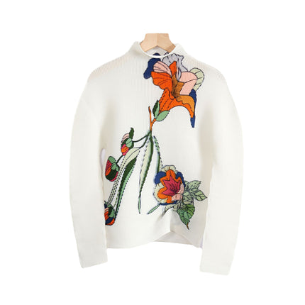 High-grade Pleated Two-piece Set Small Fresh Trumpet Flower Long-sleeved Top Pleated Skirt French Sweet Cross-border Spring Women's Clothing
