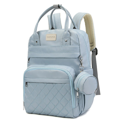 New Large-Capacity Mommy Bag Wholesale Fashion Multi-Functional Waterproof Mother and Baby Supplies Storage Handbag Backpack Cross-Border