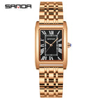 Steel belt rose gold black [men's style]
