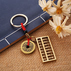 Red Rope Five Emperor Money-Copper Abacus