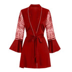 Burgundy single robe 6001-1 / S