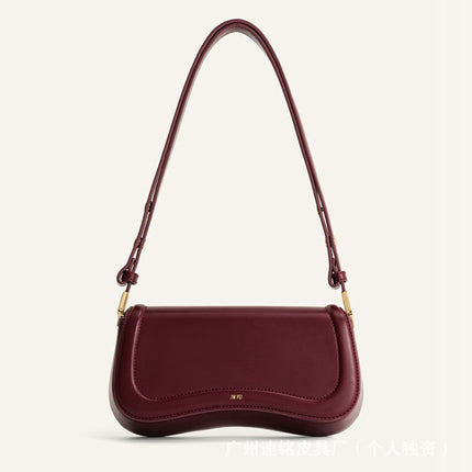 [Foreign Trade] Jwpei Pudding Bag Joy Underarm Bag Niche Crossbody Bag High-End Retro Baguette Bag Shoulder Bag