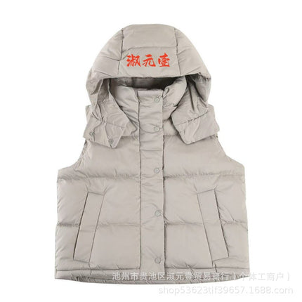 Lulu Original Wunder Puff Four-Panel Vest Bread-Style down Jacket Short Hooded Women's Coat