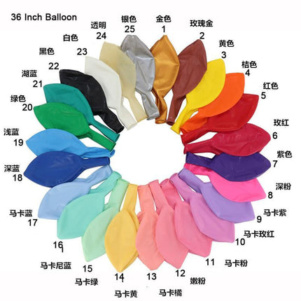 36 inch round thick balloon stall photo park bar children's toys football balloon square wholesale