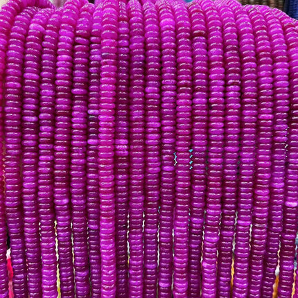 2×6 Natural Stone Colorfuled Crystal Abacus Beads Spacer Beads Beads Cross-Border Hot-Selling Jewelry DIY Bracelet Necklace
