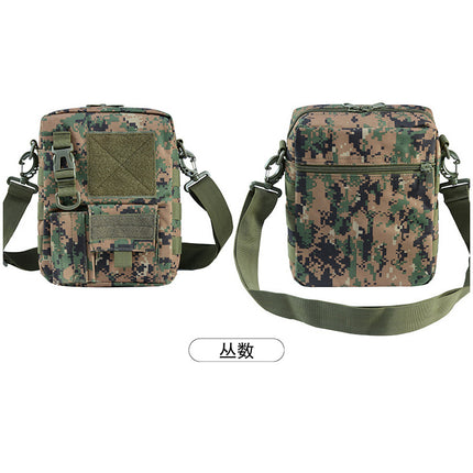 Outdoor military fans camouflage shoulder bag men's fashion messenger bag IPAD bare metal bag men's bag leisure travel tactical bag