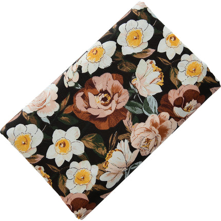 40-Count Pure Cotton Fabric Twill Handmade DIY Bed Bed Sheetss and Quilt Covers Kidsren's Clothing Pure Cotton Fabric Cotton Broken Flower Shadow Stacked