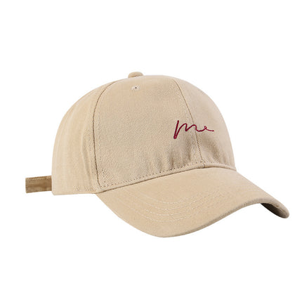 Four Seasons Hat Women's Big Head Baseball Cap Men's Trendy Niche Design Sense All-match Sports Korean Style Cap Shiny Face