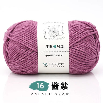 Doll hand-knitted No. 2 handmade wool woven scarf HAT medium thick coat stick needle DIY6 strand wool wholesale
