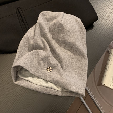 Postpartum Confinement Hat Autumn and Winter Face-Slimming Hat Windproof Cold-Proof Maternity Turban Warm Slouchy Beanie Pullover Hat for Women