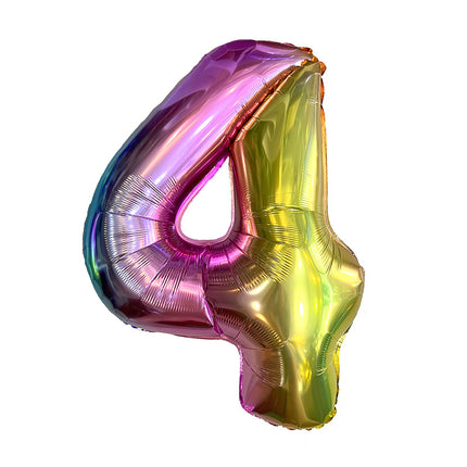 32 inch fine packaging digital aluminum foil balloon independent paper card packaging birthday party decoration floating air ball wholesale