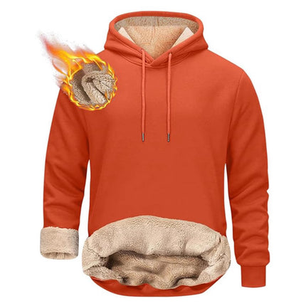 AliExpress cross-border autumn and winter new fleece-lined hooded sweater Amazon casual pullover hoodie foreign trade men's jacket