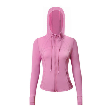 Lulu Original Label Define Yoga Wear Hooded Jacket Jacket Top Breathable Sports Fitness Wear Spring & Fall Women's
