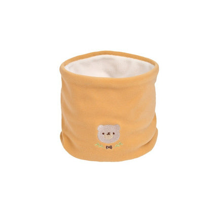 Cute Taobao baby collar autumn and winter fleece-lined thickened children's scarf outdoor windproof scarf pullover de Velvet cartoon