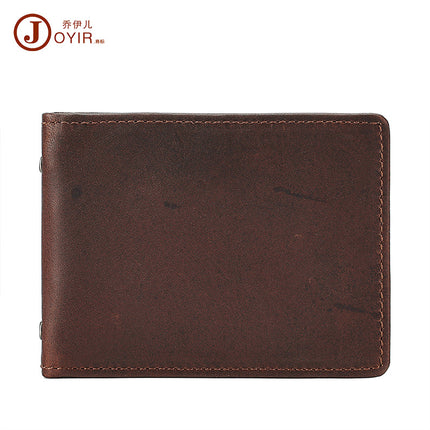 Vintage Genuine Leather Driver's License Bag Multi-function Card Bag Cowhide Card Set Crazy Horse Leather Certificate Set Certificate Set Driving Certificate Set