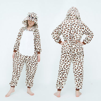 Mixed batch autumn and winter flannel adult cartoon conjoined animal pajamas tigers home clothes toilet thickened wholesale