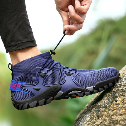 Outdoor Men's Mountain Climbing Amphibious Tracing Shoes Hiking Wild Fishing Camping Hiking Rock Climbing Shoes Non-slip Wear-resistant Climbing Shoes