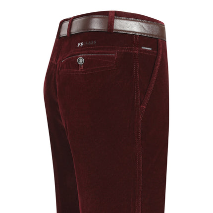 Autumn and Winter fleece-lined Thick Men's Corduroy Pants Middle-aged Men's Casual High Waist Loose Pants Middle-aged Pants