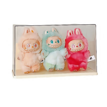 Labubu Vinyl Display Box Transparent Plush Doll Doll Hand-Made Bubble Matra Boubu Dust-Proof Storage Box