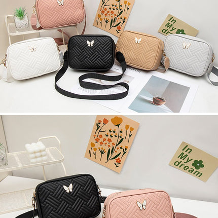 National Style Embroidered New Casual Fashion Quilted Embroidered Commuter Crossbody Bag Compact Ladies Bags Shoulder Bag