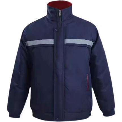 Winter Work Clothes Cold-proof Cotton Coat Thickened Work Protection Clothing Factory Workshop Factory Clothes Printing Thickened Cotton Coat