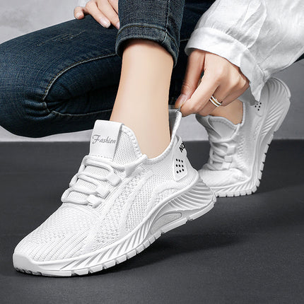 Women's Shoes 2026 Summer New Style Couple's Fashion Sports Casual Shoes Cross-Border Shoes Breathable Fly-Knit Running Shoes