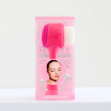 3D Silicone Double-sided Cleansing Brush Silicone Face Washing Brush Soft Hair Cleansing Brush Cleaning Pore Face Washing Instrument Massage Artifact