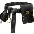 Black suit-rivet waist bag (310g)