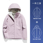 Ygnz-ky09a female-warm white- hibiscus purple [three-in-one/removable liner] / M