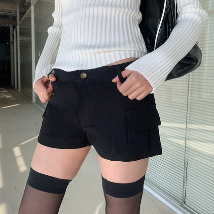 Dorothy South Korea Spring American Style Retro Fashionable Tooling Casual Shorts All-match Hot Pants for Hot Girls Women