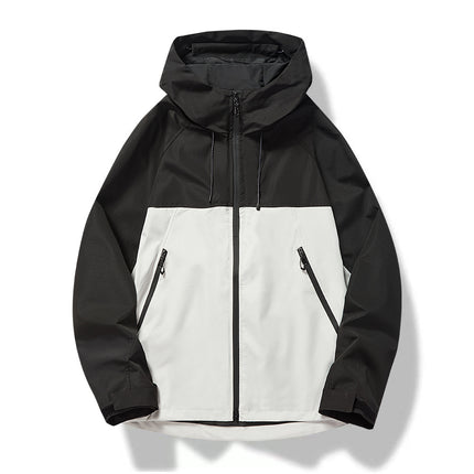 Spring and Autumn Thin Single-Layer Jacket with Printed Logo, Outdoor Mountaineering Clothing, Workwear, Windproof and Waterproof Casual Light Hiking Jacket