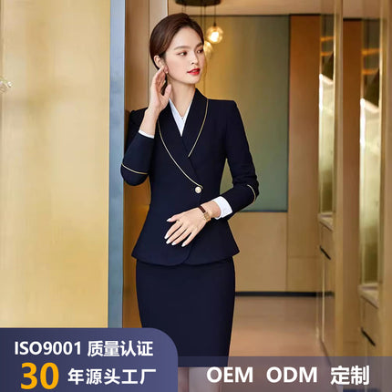 High-end hotel front desk reception work clothes temperament sales department property case real estate consultant professional suit women's clothing