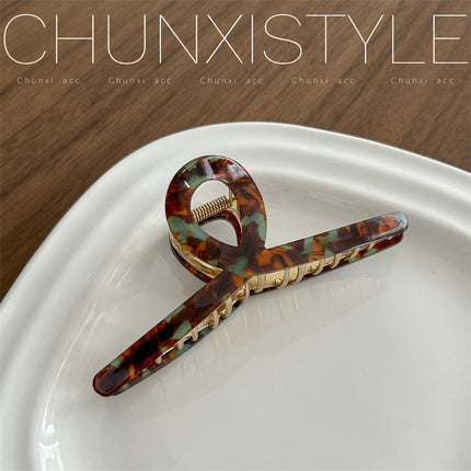 High-grade acetate hairpin for Women summer 2023 New elegant back head clip shark clip hairpin headdress
