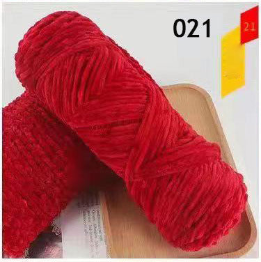 100g Chenille Velvet Thick Yarn Ball for Hats, Scarves, Sweaters, Crochet Shoes, DIY Knitting Materials, Hand Knitting
