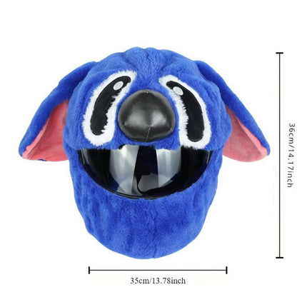 Cross-Border Motorcycle Funny Plush Hood Cute Street Plush Hood Protective Helmet Hood Cartoon