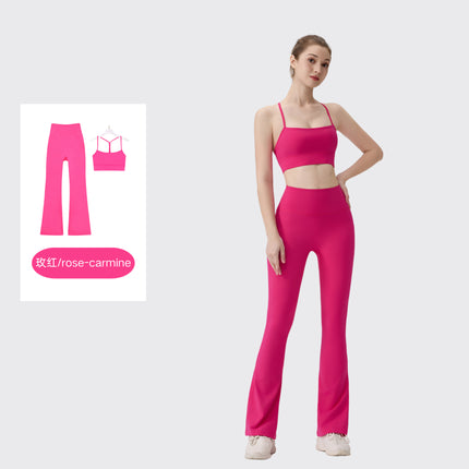 [in Stock] Ld Speaker Y-Shaped Vest Set Long Sleeve Women's Slim Fit Jacket Stretchy Sports Yoga Wear