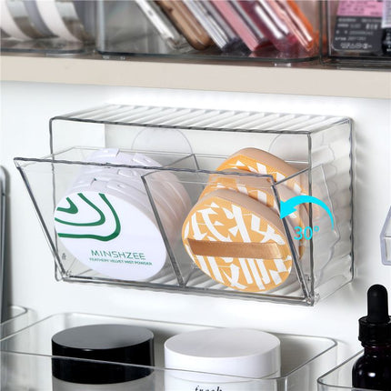 Bathroom Makeup Cotton Wall-Mounted Storage Box Bathroom Cotton Swab Stick Makeup Remover Cotton Dormitory Hair Accessories Storage Rack