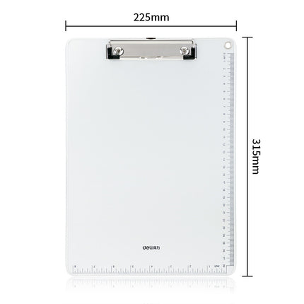 Deli 64504/64502/Gray/Blue A4 Clipboard Writing Reading Clipboard Office Clipboard Writing