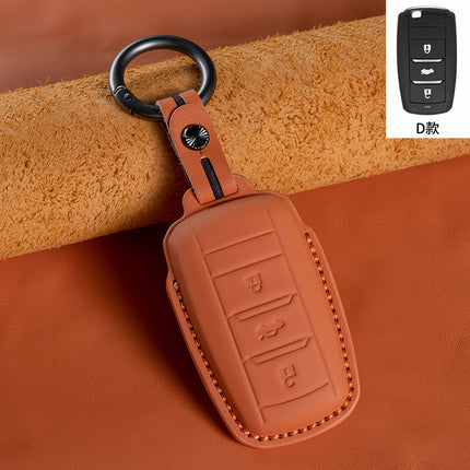 Suitable for Changan head layer cowhide key cover Escape cs75cs35cs55PLUS Auchan X5X7 UNI genuine leather