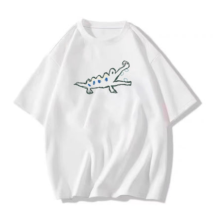 Short-Sleeved T-Shirt for Women, 2026 Summer New Trendy Half-Sleeve T-Shirt with Unique Design, Niche American Style, Loose Chic Top
