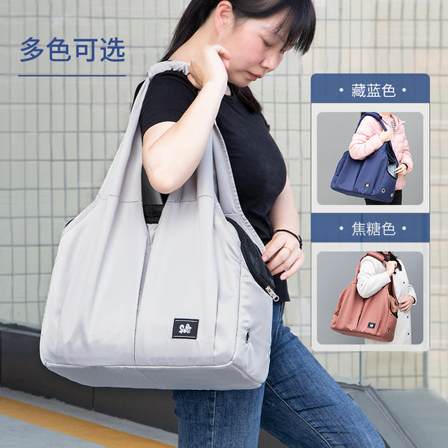 DODOPET Cat Dog Carrier Bag Large Capacity Breathable Soft Shoulder Handbag 5 Colors Caramel Navy Grey Beige Black / Sac Transport Chat Chien Grande Capacité Respirant Doux Épaule Main 5 Couleurs