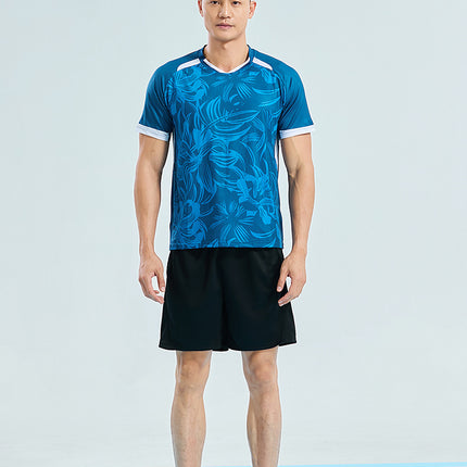 New Men's and Women's Quick-drying Breathable Adult Table Tennis Ball Suit Badminton Suit Tennis Sports Training Suit Running Suit Printed