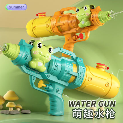 New children's water gun toy Net red double nozzle water gun pony dinosaur duck shark pull-out water gun